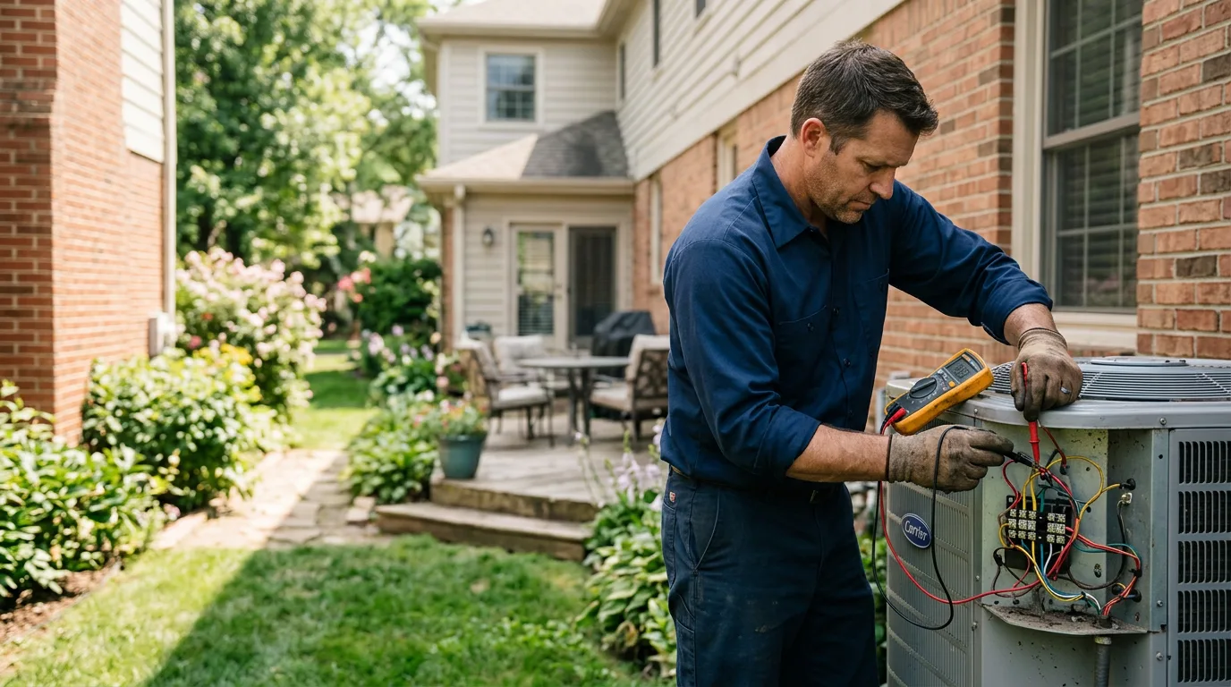 HVAC technician working near Tacoma, WA
